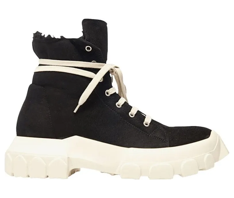 Rick Owens Shearling High Black 2019 (RU19F4897 LSHW 9091)