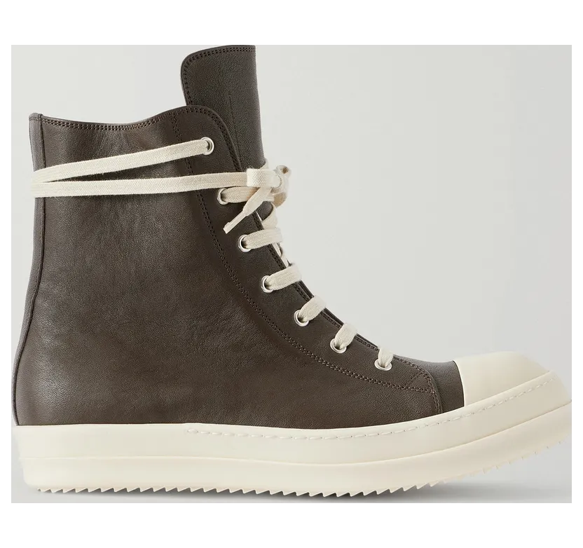 Rick Owens Sneaks Leather Brown (RR02F4890)