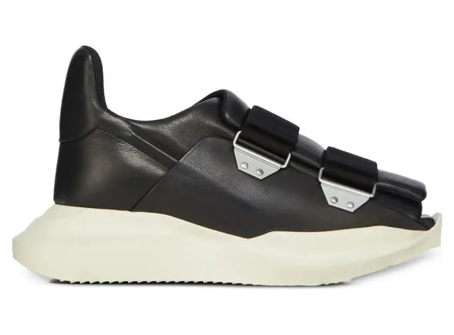 Rick Owens Temple Geth Touch-strap Leather “Black” (RR01F2816 LCN 91)