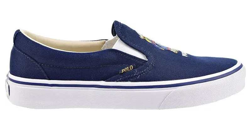 Polo Ralph Lauren Keaton Slip On Cowboy Polo Bear Navy (816877739-001)