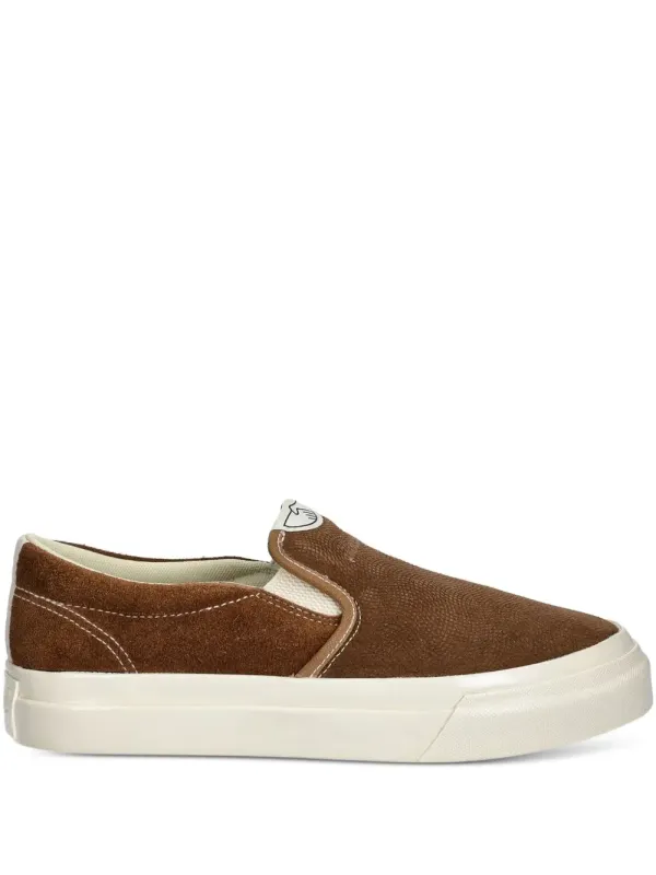 Stepney Workers Club Slip-On-Sneakers aus Wildleder – Brown (YA03204)