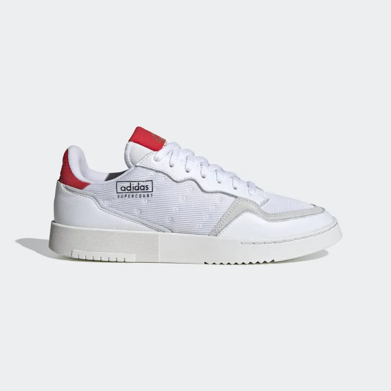Adidas Supercourt Cloud White / Cloud White / Scarlet (EF5881)