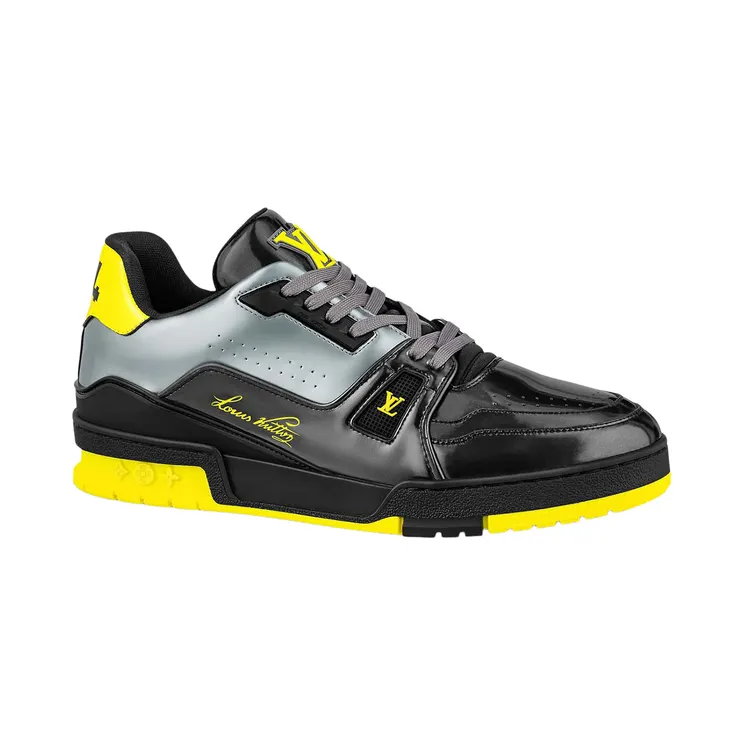 Louis Vuitton Trainer Black Yellow (1A9JTV)