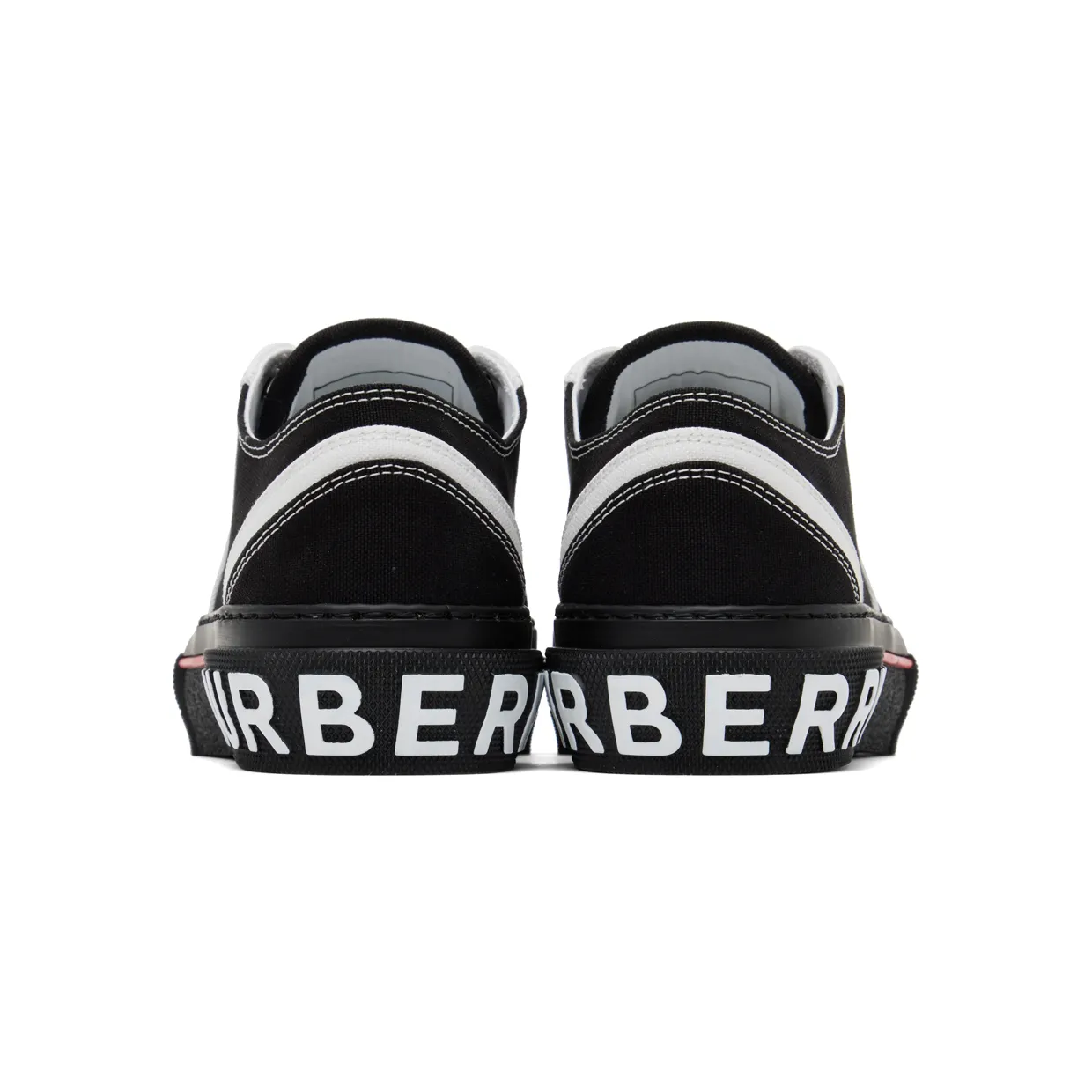 Burberry Black & White Logo Detail Sneakers (8056929) (2)