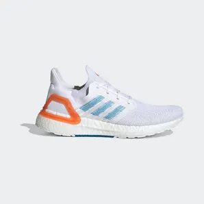 Adidas Primeblue UltraBoost 20 ‘Sharp Blue’ Cloud White/Sharp Blue/True Orange (EG0768)