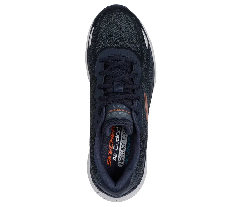 Skechers Waterproof Relaxed Fit: Edgeride – Konzo Sneaker Marine/Orange
