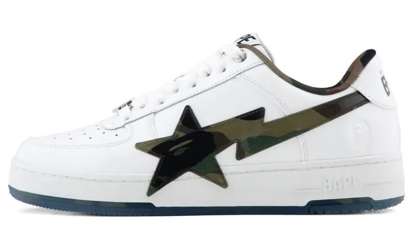 Bape A Bathing Ape® mit Sternapplikation “White” (001FWL301309M)