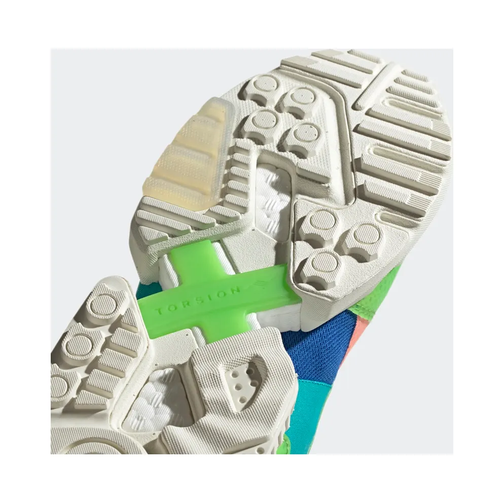 adidas ZX Torsion Boost Parley Semi Solar Green Off-White/Hi-Res Aqua/Semi Solar Green (EG3355)