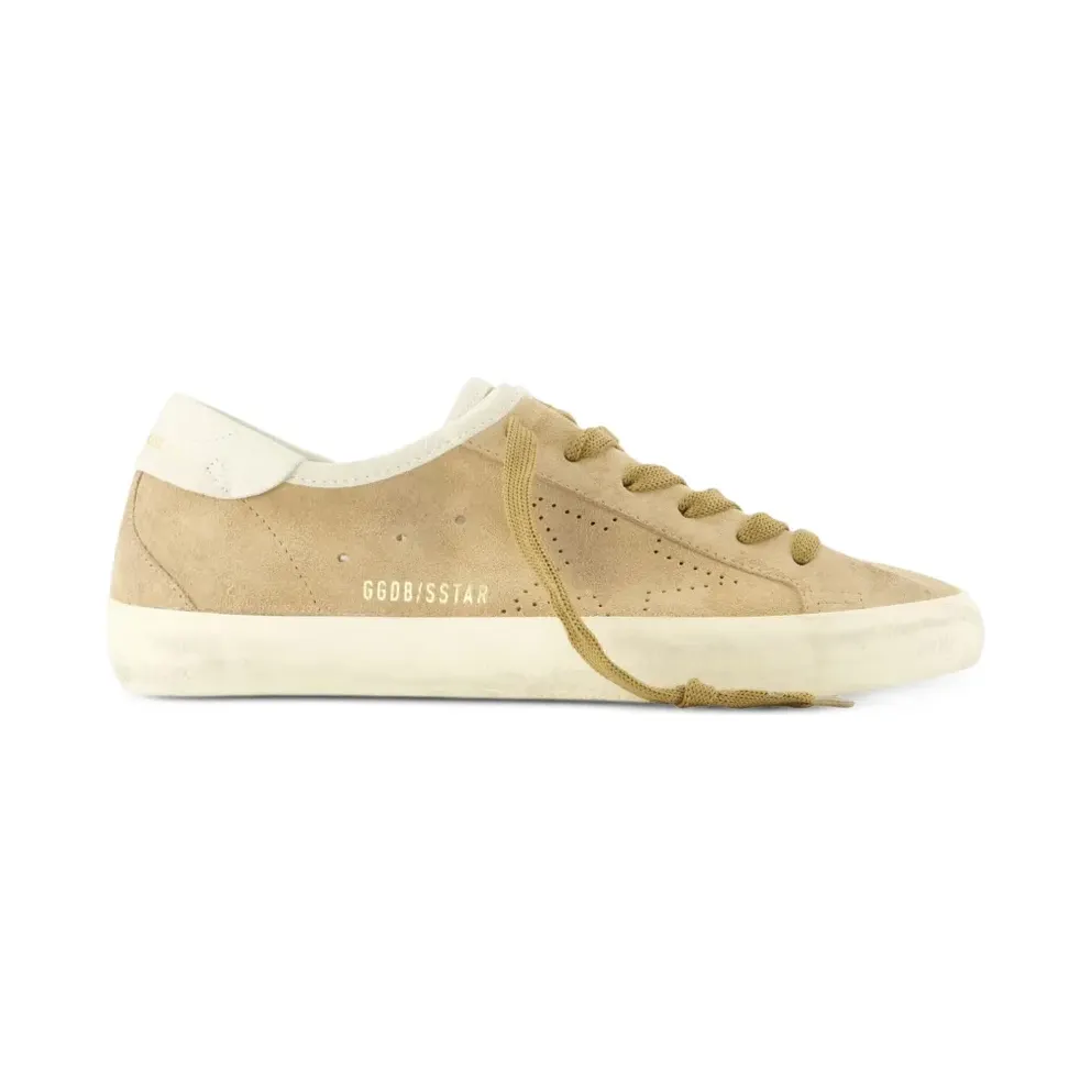 Golden Goose Super-Star aus Wildleder – Nude (GWF01077F008593)
