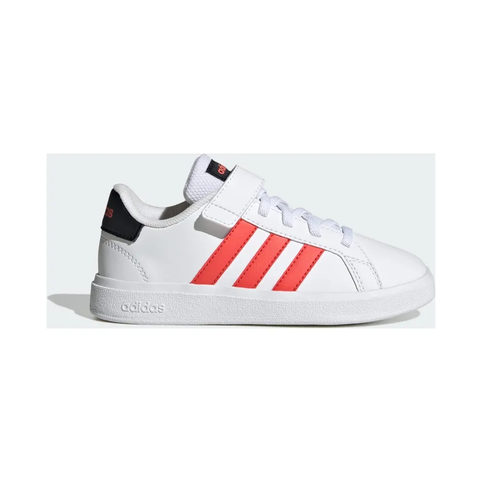adidas Grand Court Court Elastic Lace and Top Strap Schuh Cloud White / Bright Red / Core Black (IG4840)