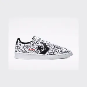Converse Converse x Keith Haring Pro Leather Low Top Wit/zwart/rood (171857C)
