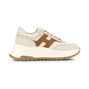 Hogan Hi-Fi logo-patch sneakers – Beige (HXW6690FR30UAI)