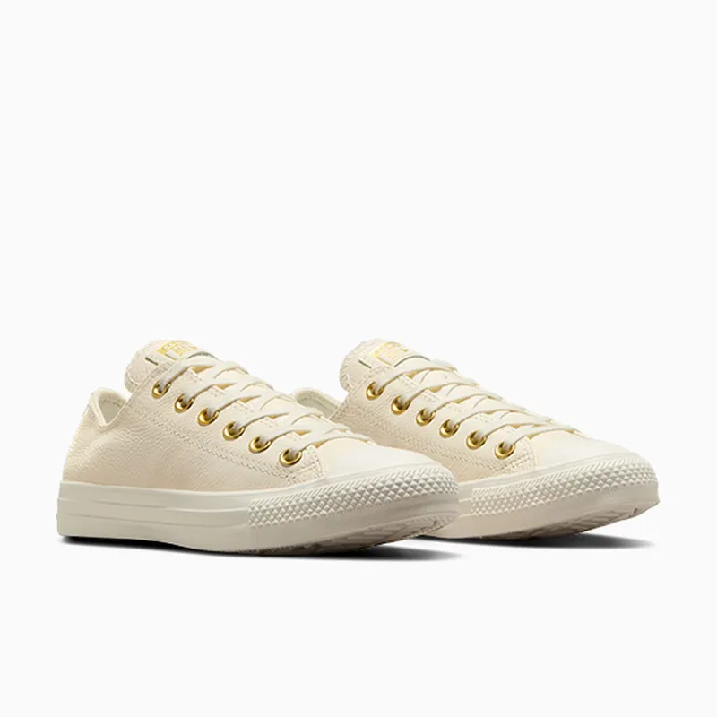 Converse Chuck Taylor All Star Mono Leather Egret/Egret/Gold (A13814C)
