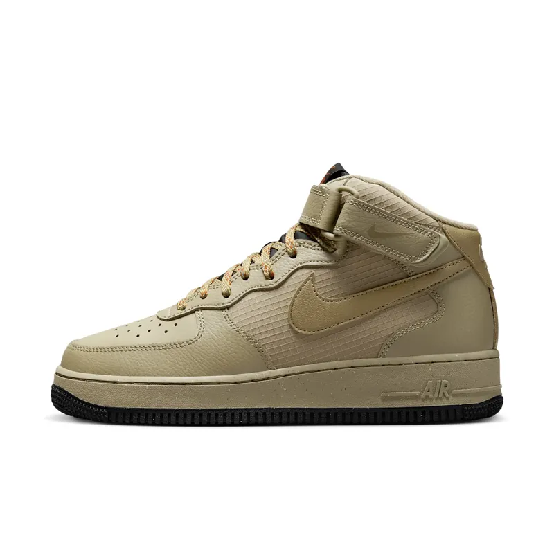 Nike Air Force 1 Mid ’07 “Neutral Olive / Black / Dark Russet” (FB8881-200)
