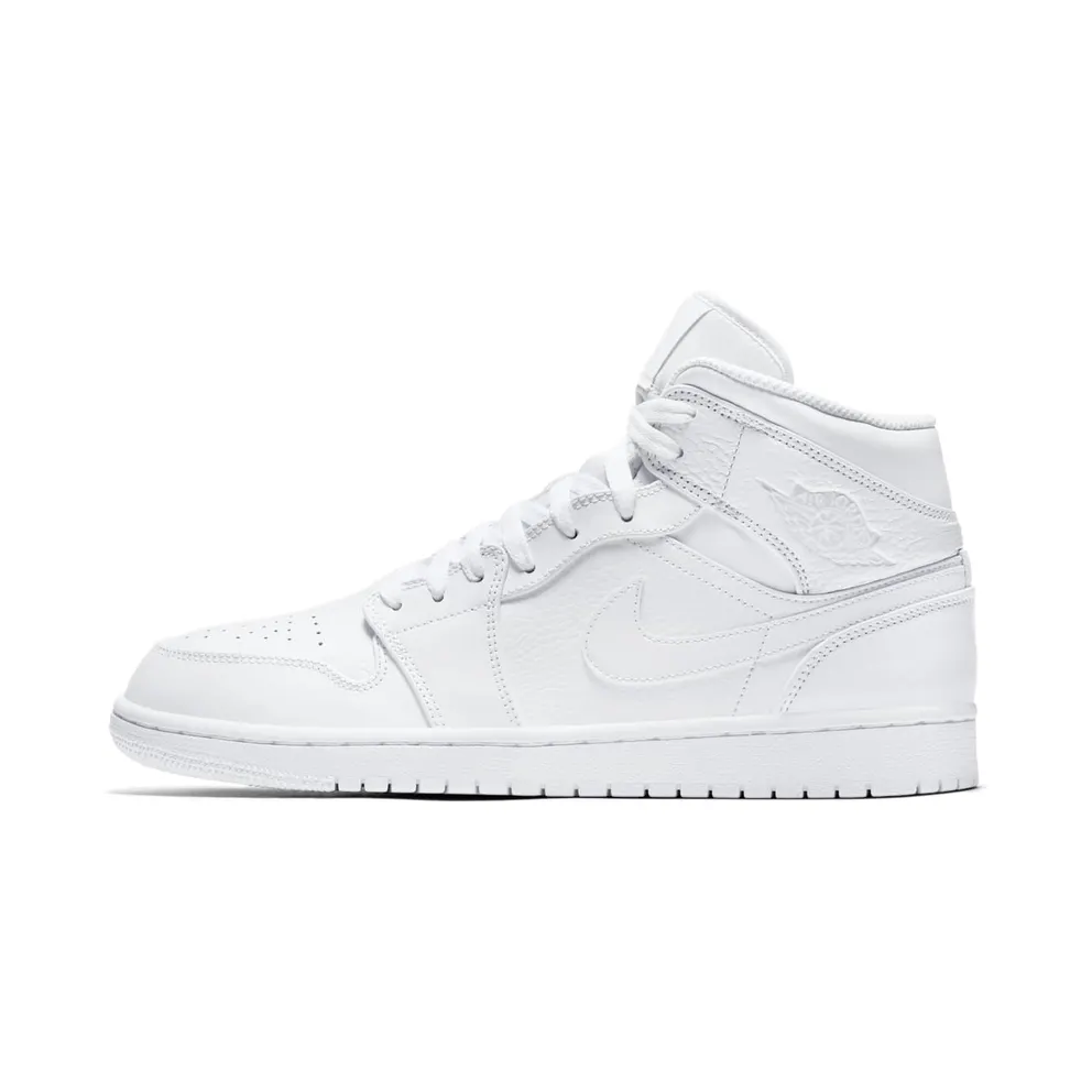 Jordan 1 Mid Triple White (2018)