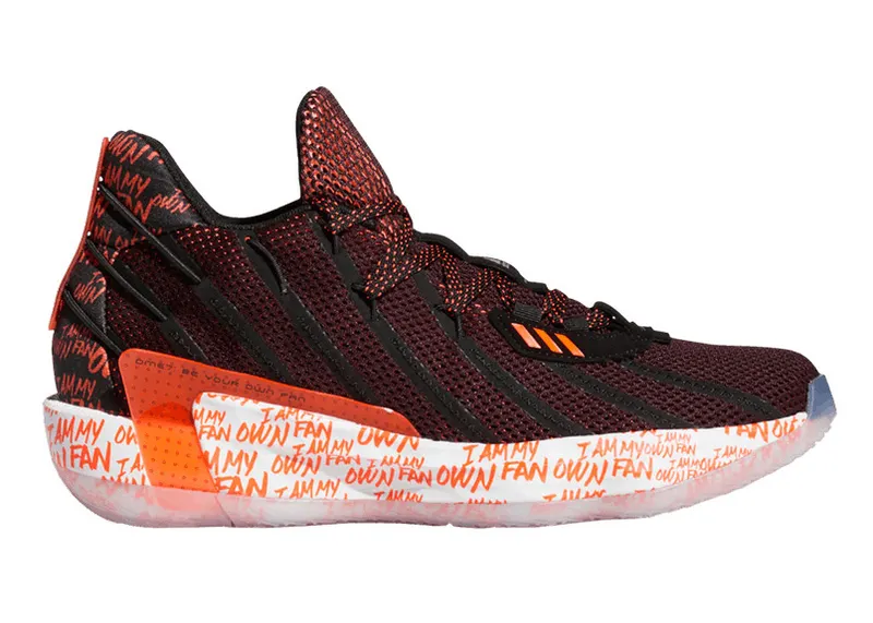 Adidas Dame 7 Core Black / Solar Red / Cloud White (G55194)