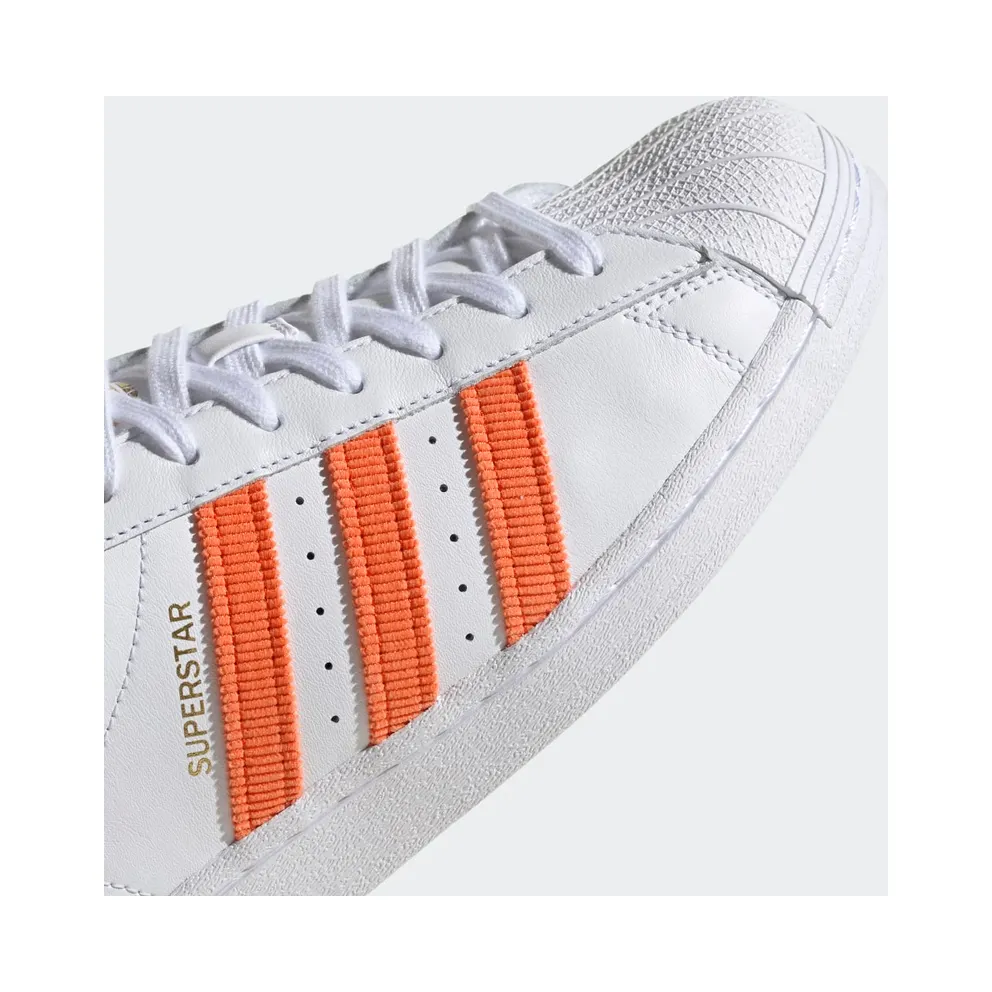 Adidas Superstar True Orange / Cloud White / Gold Metallic (H00207)