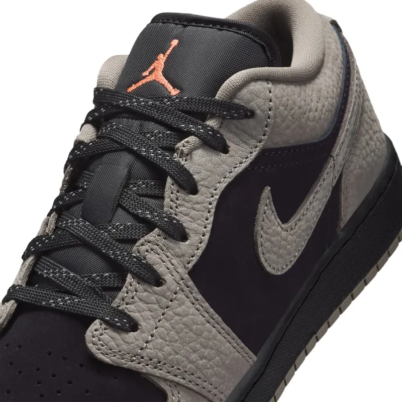 Air Jordan 1 Black/Light Wild Mango/Olive Grey (IB7111-005)