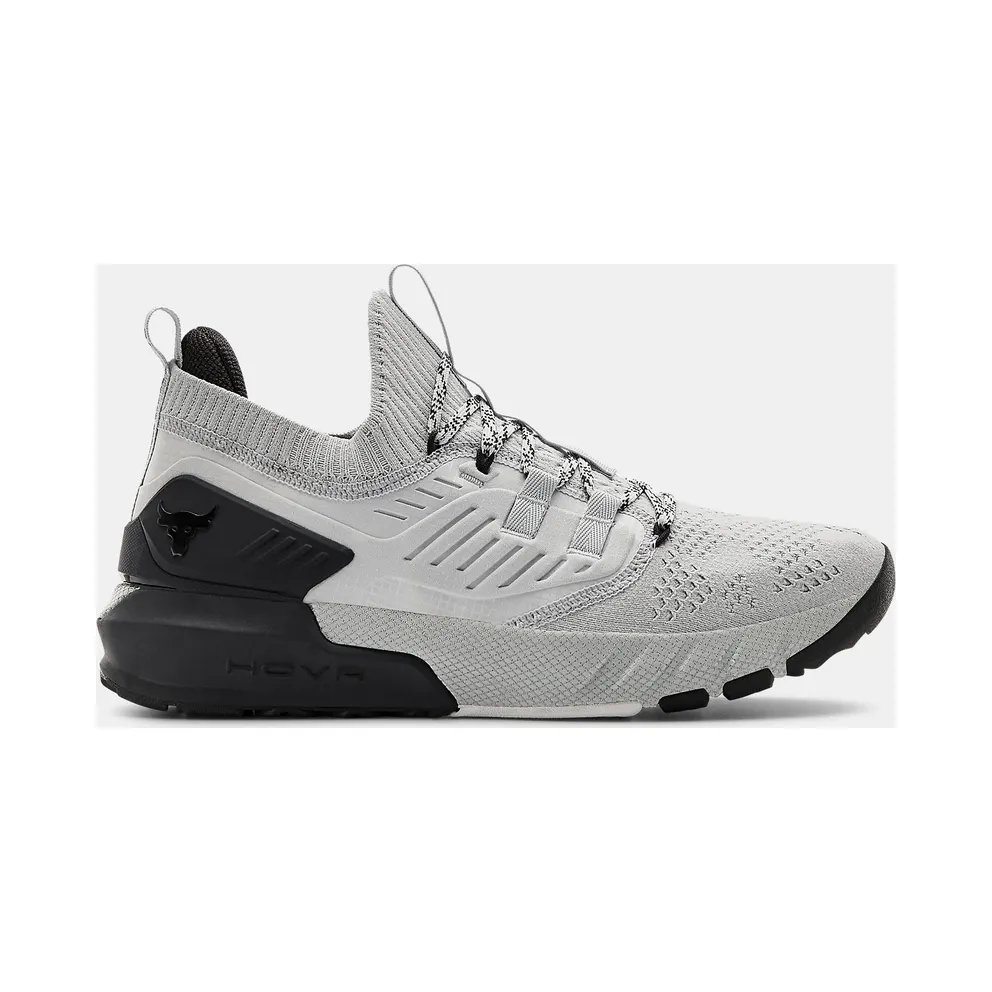 Under Armour Project Rock 3 Grey Black Halo Gray/Blackout Purple-Black (3023004-100)