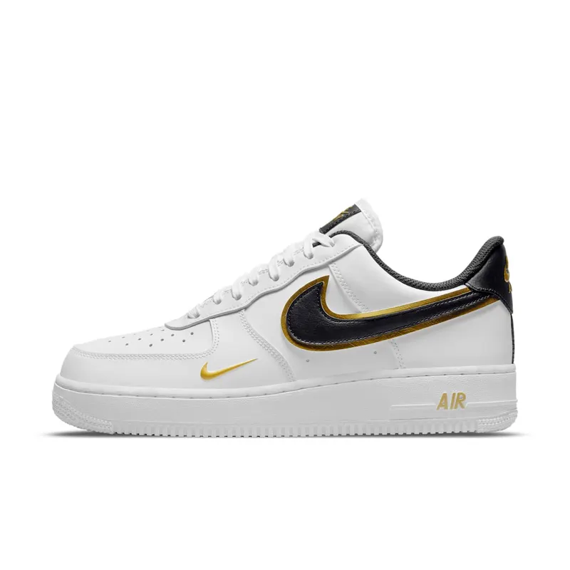 Nike Air Force 1 07 LV8 Double Swoosh White Metallic Gold (DA8481-100)