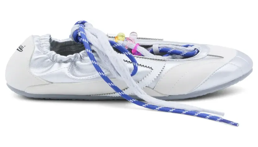 Puraai Sneakers verfraaid met kralen – Zilver (PU802L004)