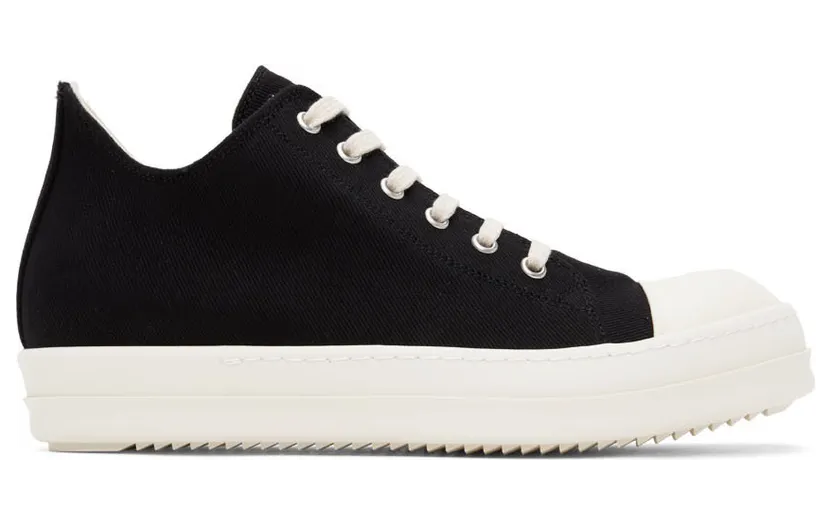 Rick Owens Drkshdw Black Denim Sneakers (DU02B4802 DQ)