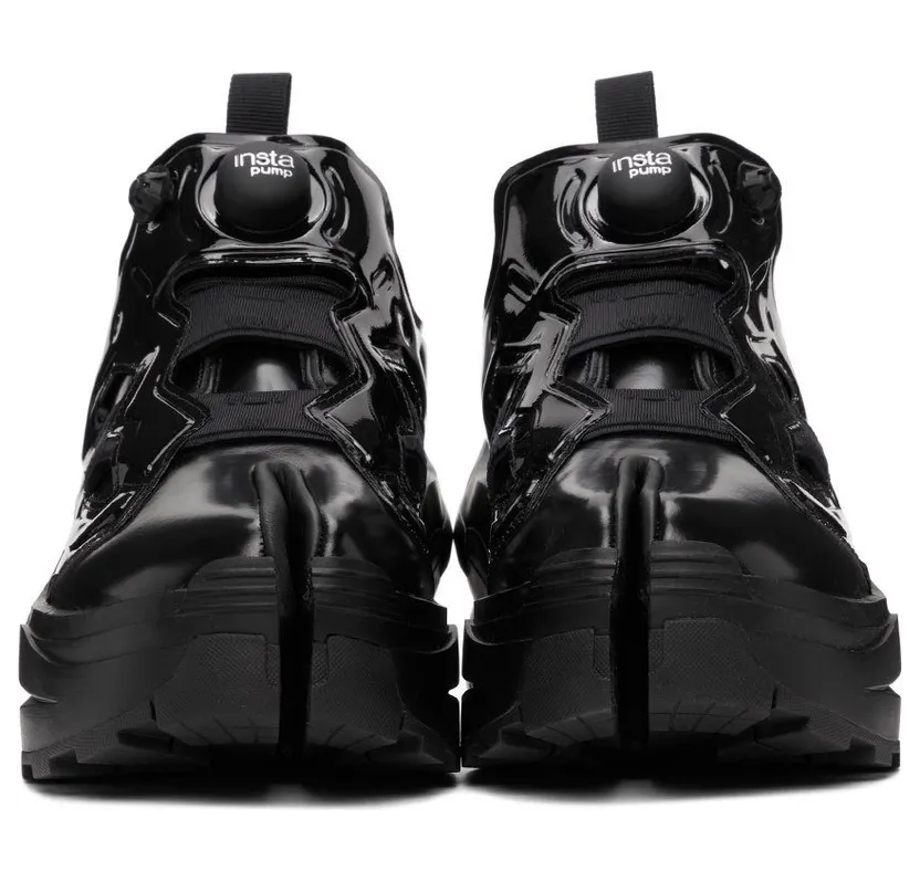 Maison Margiela Black Reebok Edition Tabi Instapump Chunky Sneakers (S57WS0404 P3801) (2)
