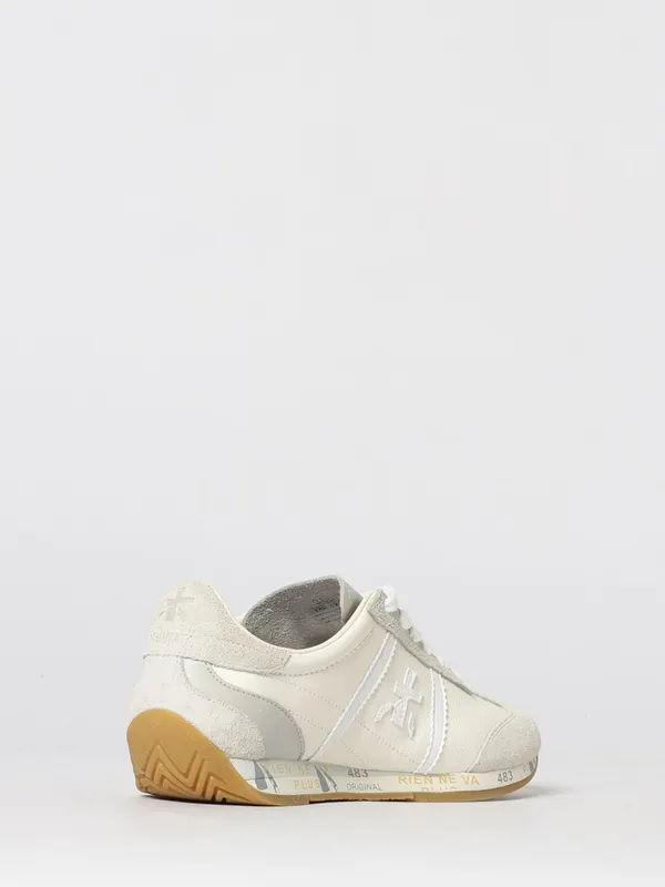 Premiata Jackyx Leather and Suede Bicolor Sneakers White (JACKYXD8221) (2)