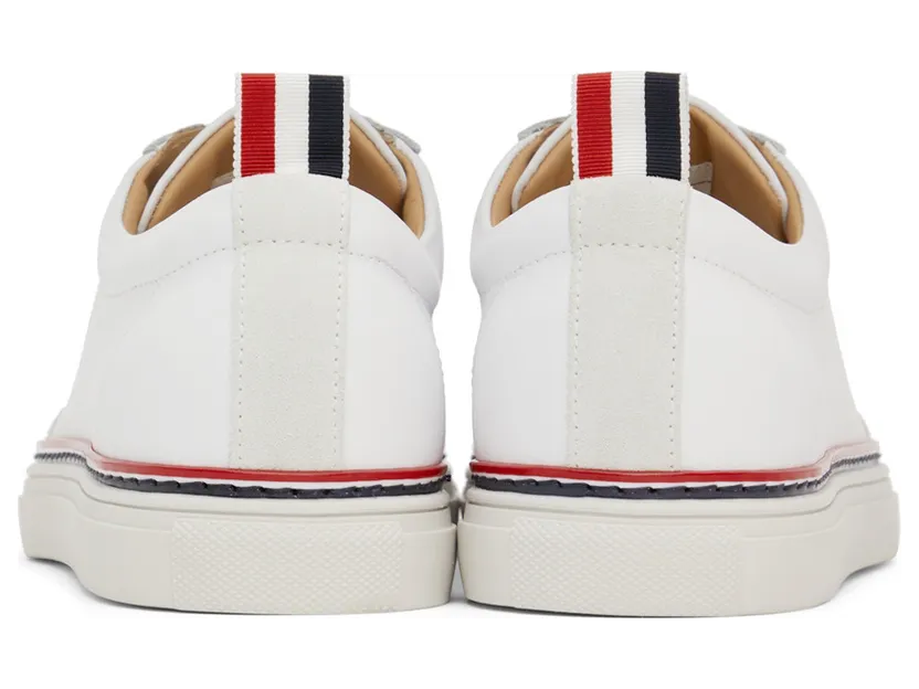 Thom Browne White Calfskin Sneakers (MFD137A-06107) (2)