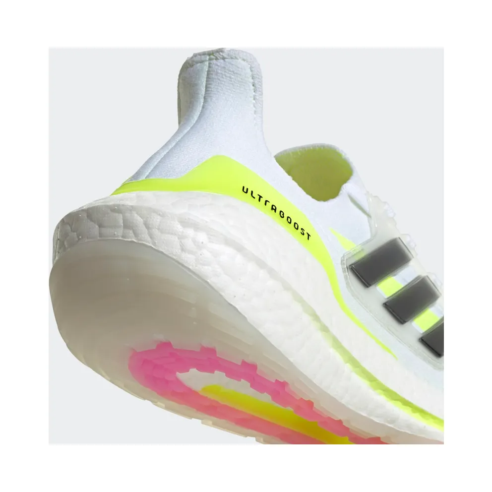 Adidas UltraBoost 21 ‘White Solar Yellow’ Cloud White/Core Black/Solar Yellow (FY0401)