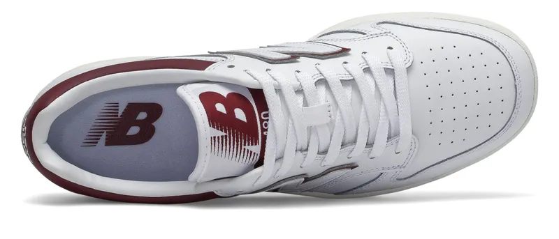 New Balance BB480 LDB White / Burgundy (BB480LDB)