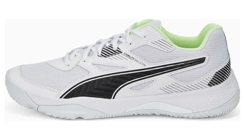 Puma Solarflash II indoorsportschoenen Wit/Blauw/Zwart (106882-02)