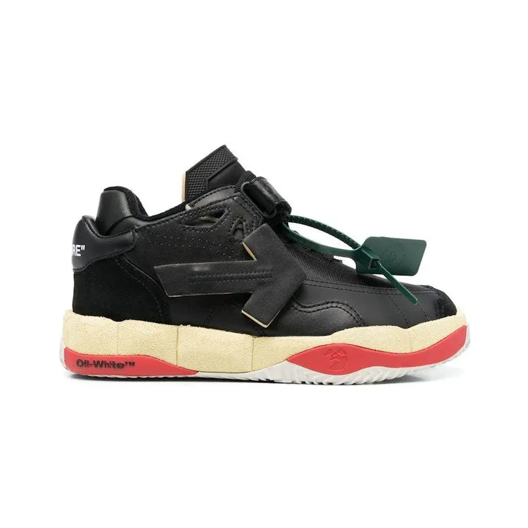 OFF-WHITE Low Top Puzzle Couture Black Red (OMIA260S23LEA0011010)