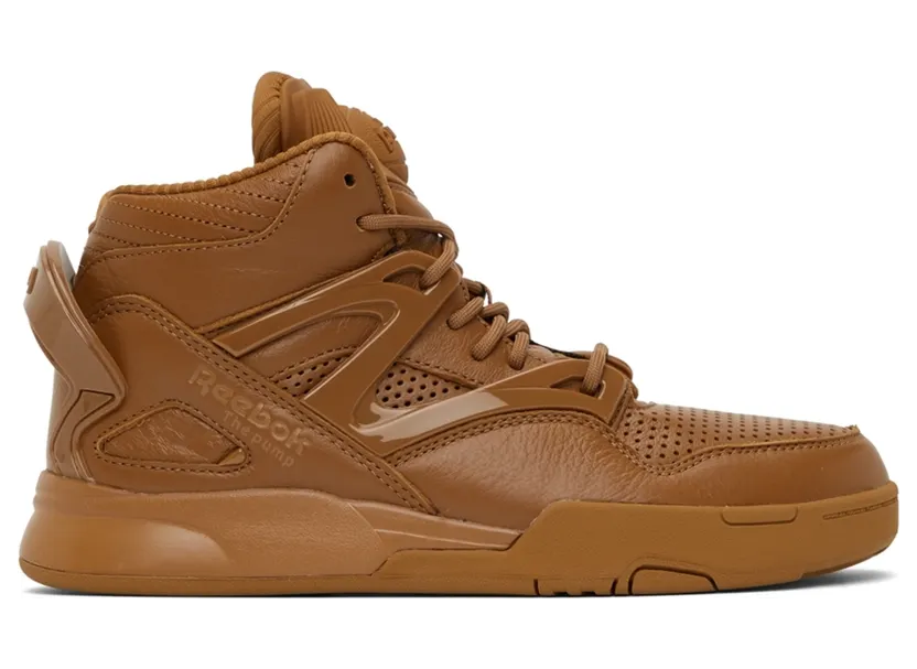 Reebok Juun.J Pump Omni Zone II Shoes Wild Brown / Wild Brown / Reebok Lee 3