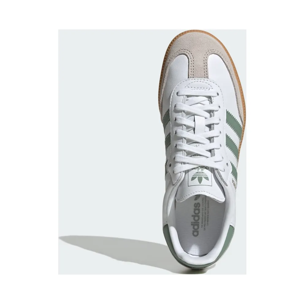 Adidas Samba OG Kids Cloud White / Silver Green / Gum (JP5479)