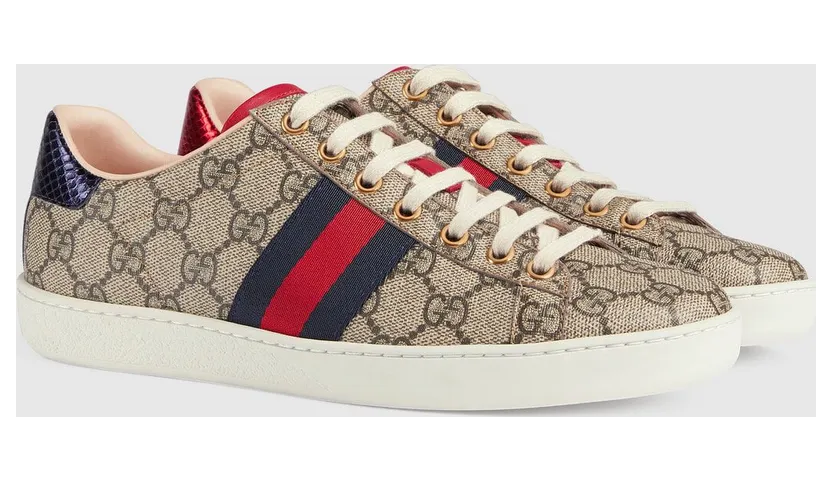 Gucci Ace GG Supreme Navy (W) (499410 K2LH0 9768/499410 96G50 9768) (3)