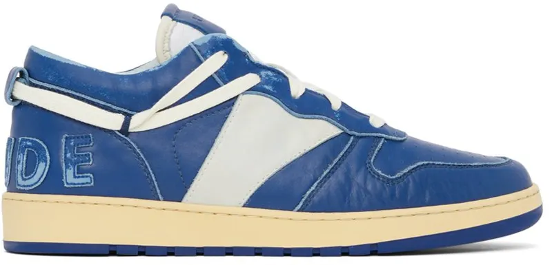 Rhude SSENSE Exclusive Navy Rhecess Low (RHFW21FO30039302)