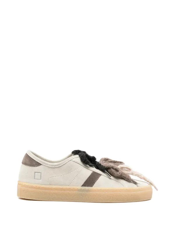 D.A.T.E. Tender W suede lace-up sneakers – Beige (W451TESDIV)