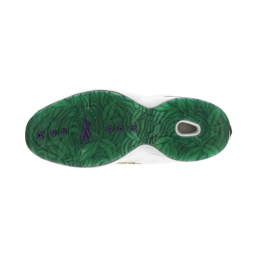 Reebok Question Mid Curren$y Jet Life Stem Green/Vital Blue-White-Purple Emperor (Other Brands Reebok)