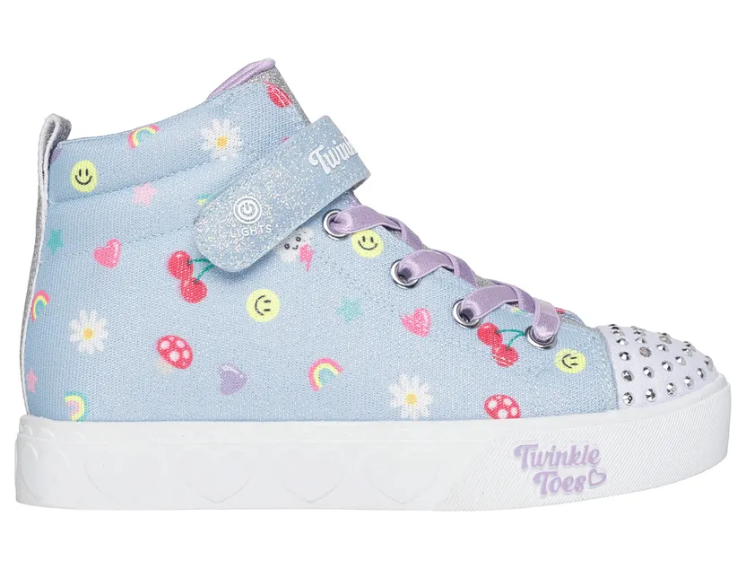Skechers Twinkle Toes: Heart Steps – Icon Party Sneaker Licht Blauw