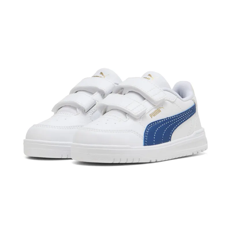 Puma Shuffle Downtown “Puma White / Clyde Royal / Puma Gold” (403741_11)