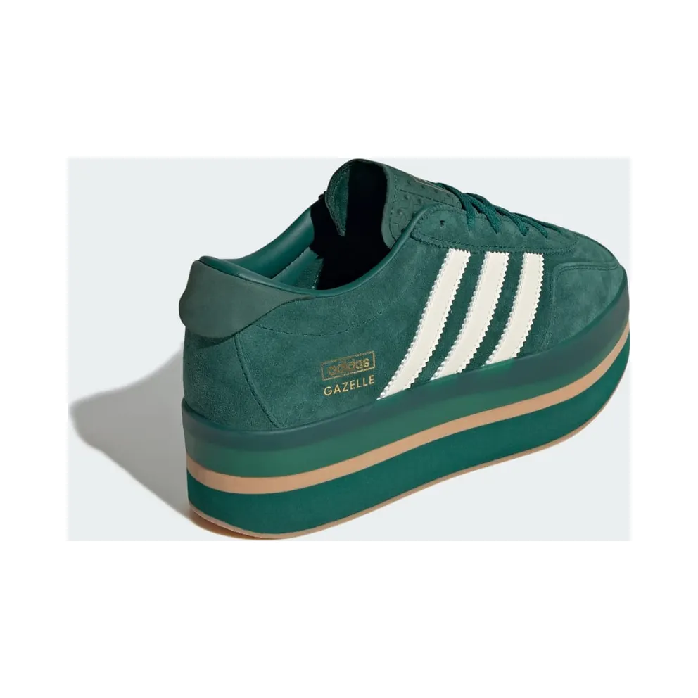 Adidas Gazelle Stack Collegiate Green / Gum / Cream White (JR8179)