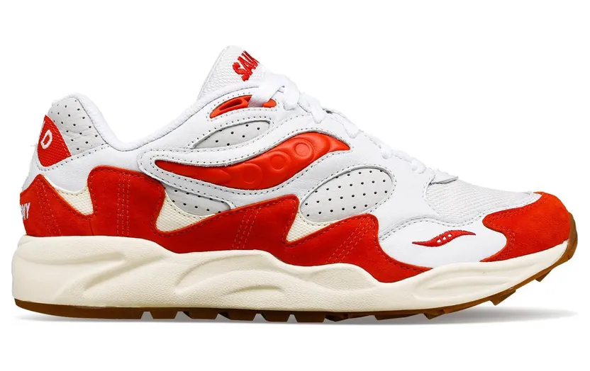 Saucony Grid Shadow 2 Ivy Prep White Red (S70813-2)