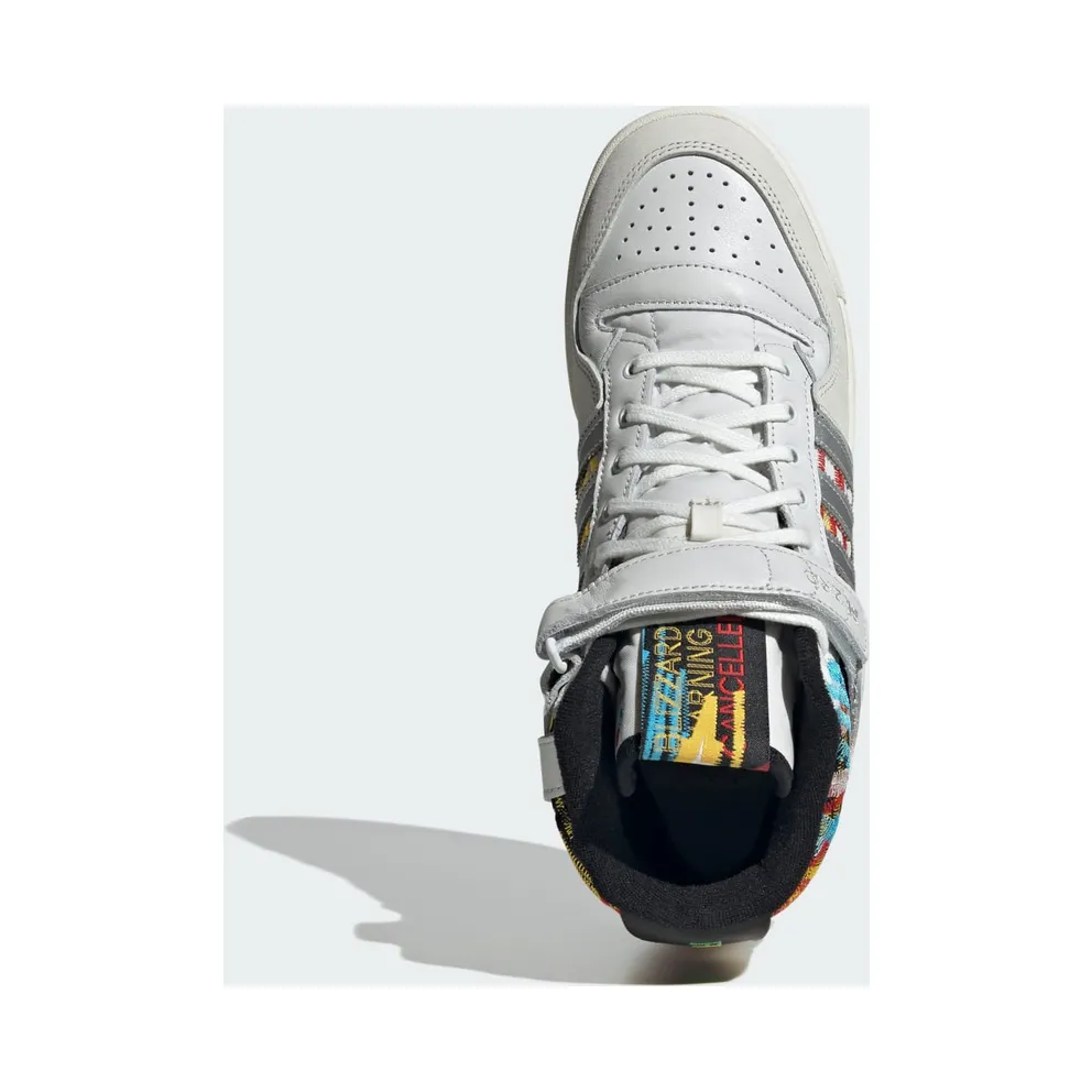 Adidas Forum High Sports Shoes Core White / Bold Gold / Black/Red (IG6351)