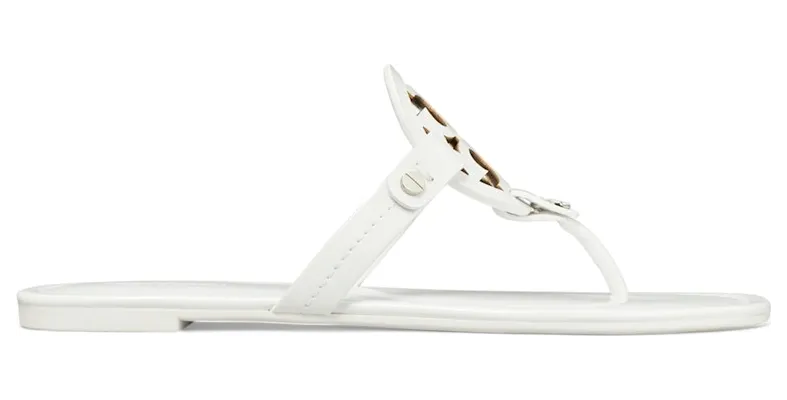 Tory Burch Miller Thong Sandals Optic White (11743-137)