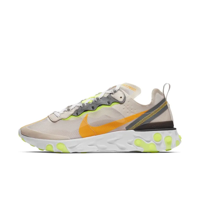 Nike React Element 87 Light Orewood Brown Light Orewood Brown/Laser Orange-Volt Glow (AQ1090-101)