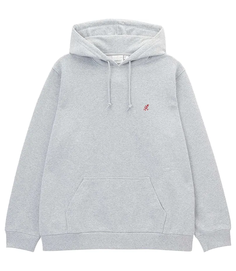 Gramicci – One Point Hooded Sweatshirt – Sweatshirt-Hoodie (G309-FT-heather-grey)