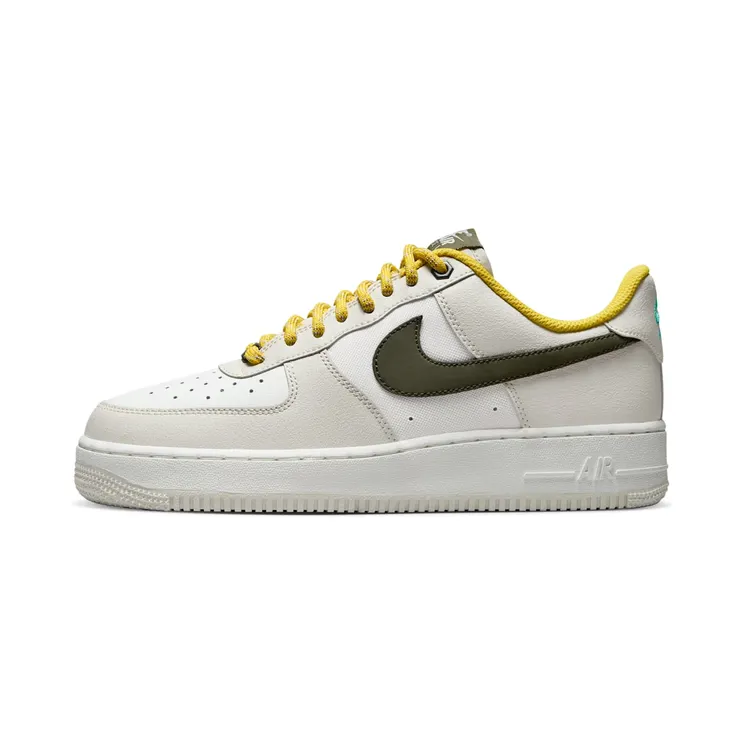 Nike Air Force 1 Low ’07 PRM Light Bone Cargo Khaki Vivid Sulfur (FV3628-031)