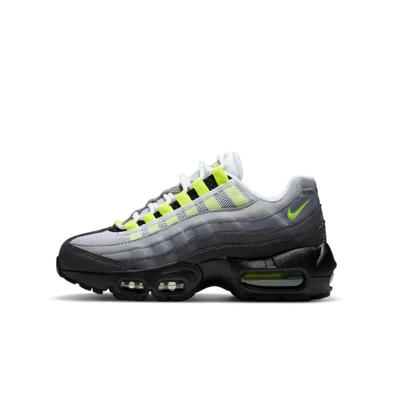 Nike Air Max 95 OG Neon 2020 (GS) Black/Neon Yellow-Light Graphite (CZ0910-001)