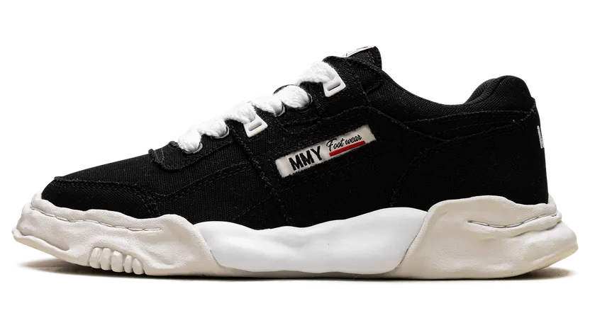 Maison Mihara Yasuhiro Parker OG Sole Cow Canvas Low “BLACK” (A08FW704-BLK)
